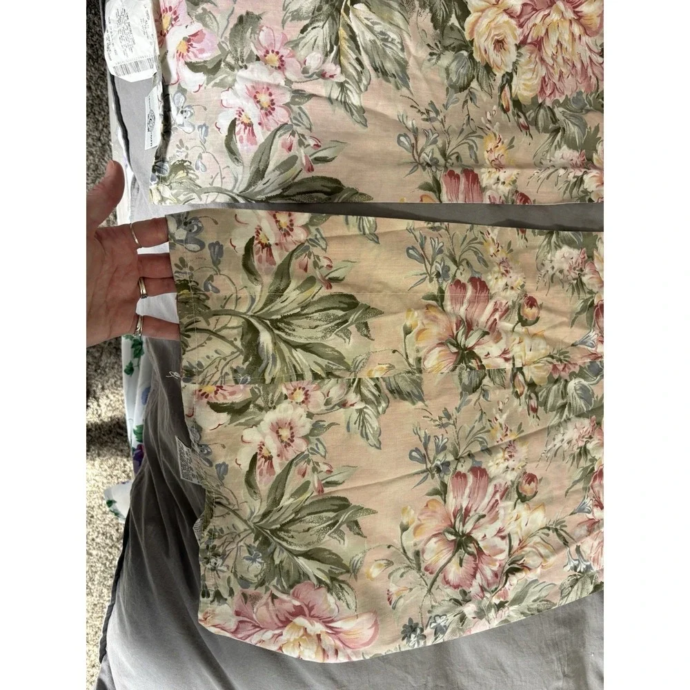 Vintage Crown Crafts Set Of 2 Panels 86 x 158 Inch Valance 50/50‎ Cottagecore